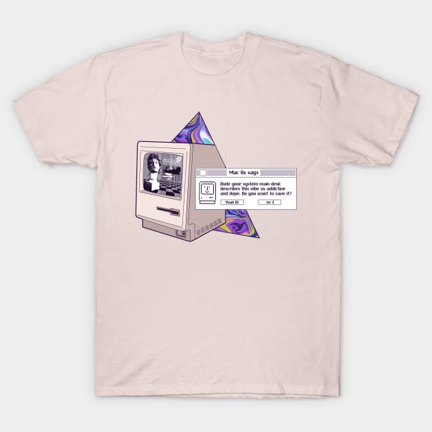 Vaporwave macintosh 128k T-Shirt by fm_artz